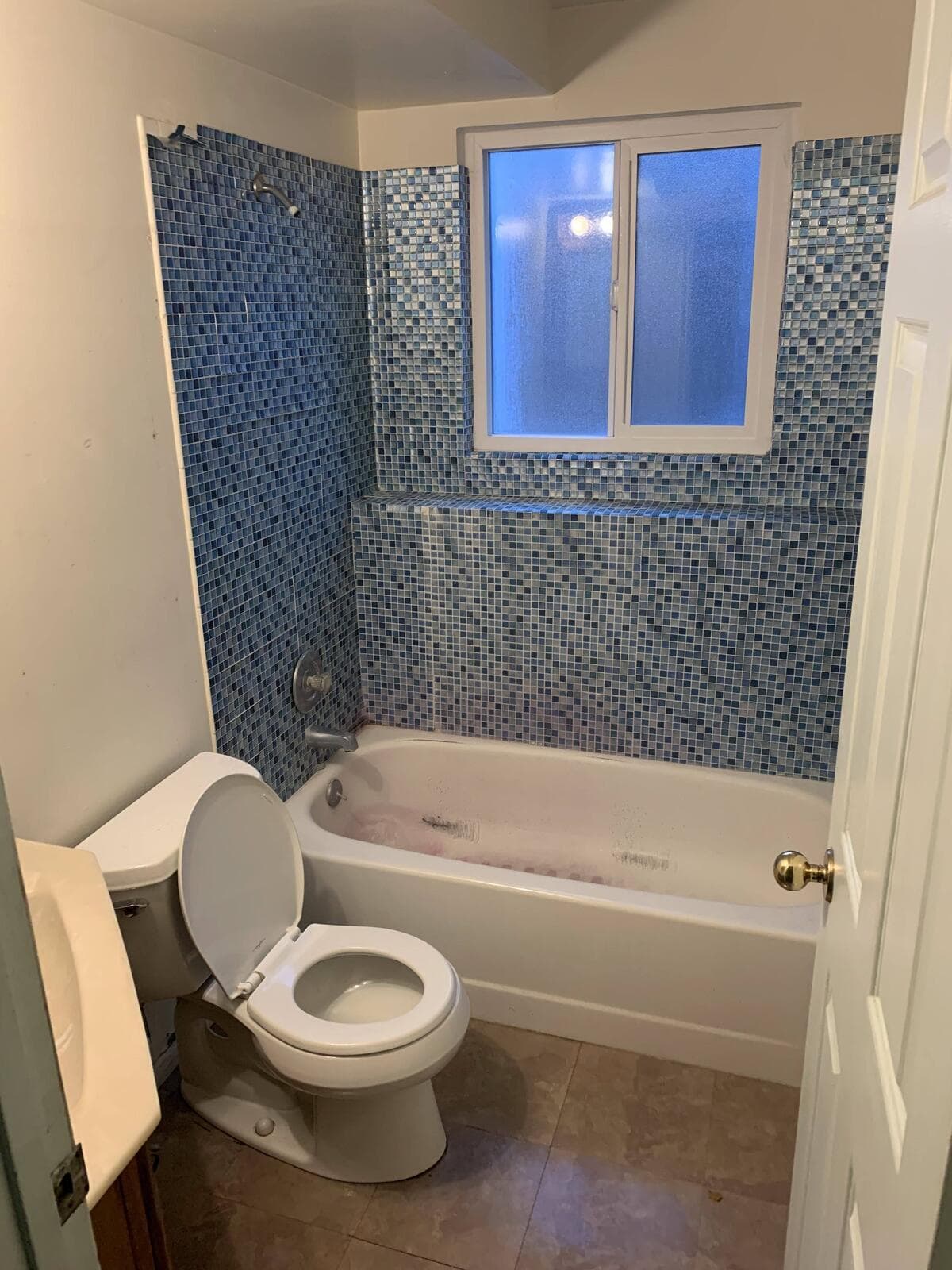 Before Basement Bathroom Demolition project