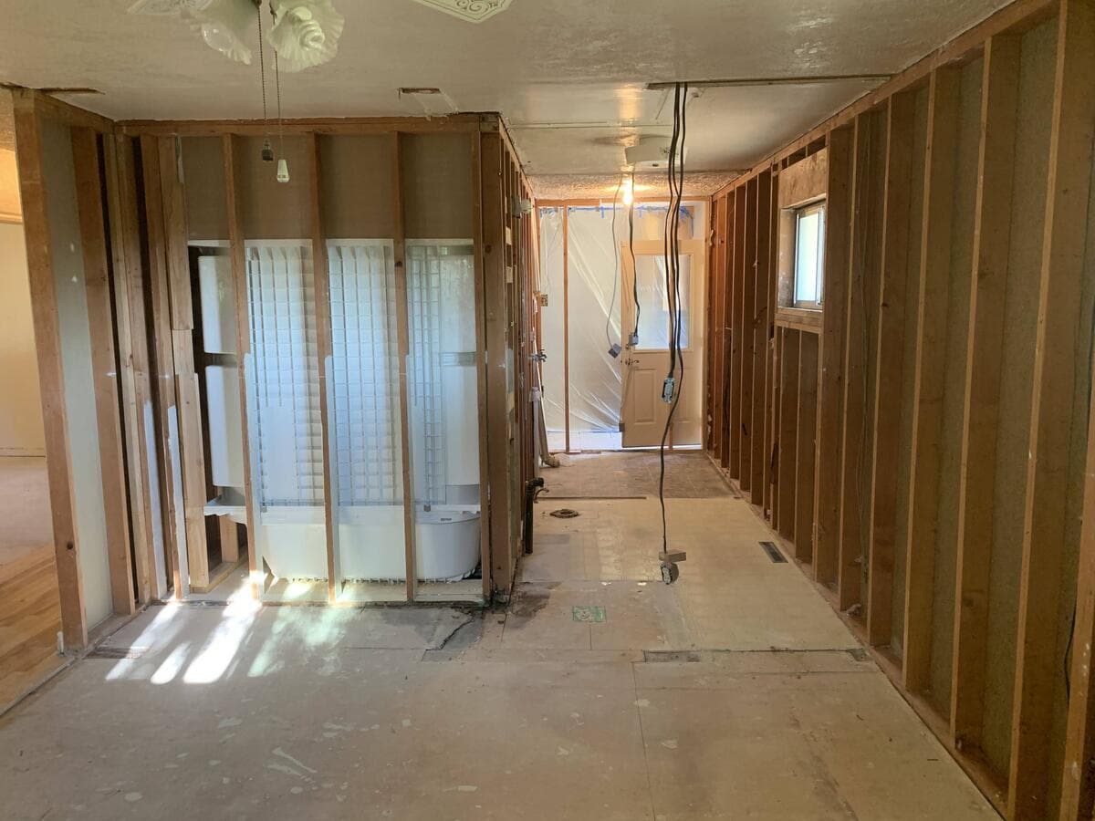 After Master Bedroom Demolition project