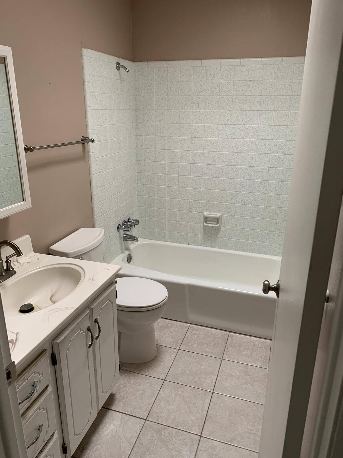 Before Full Bathroom Demolition project