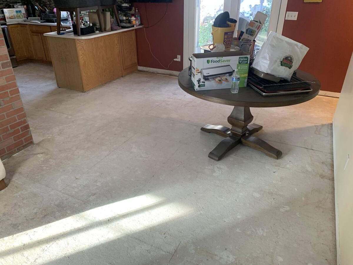 After Kitchen Flooring Removal project