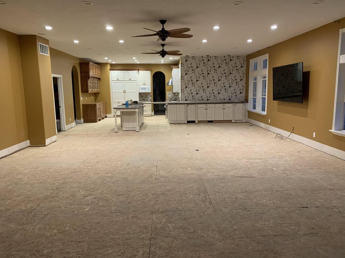 After LVP flooring Removal project