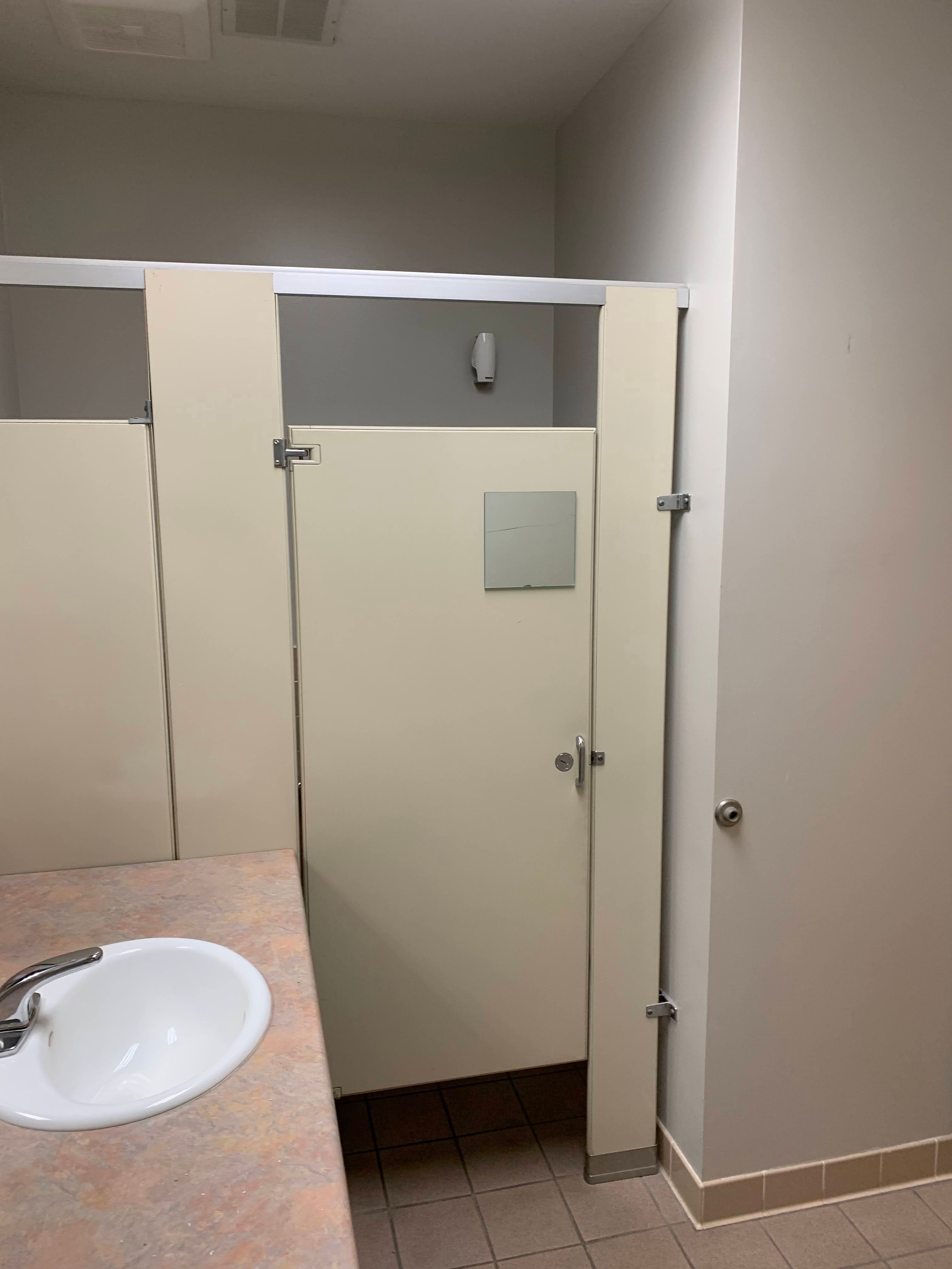 Before Commercial Bathroom Demolition project